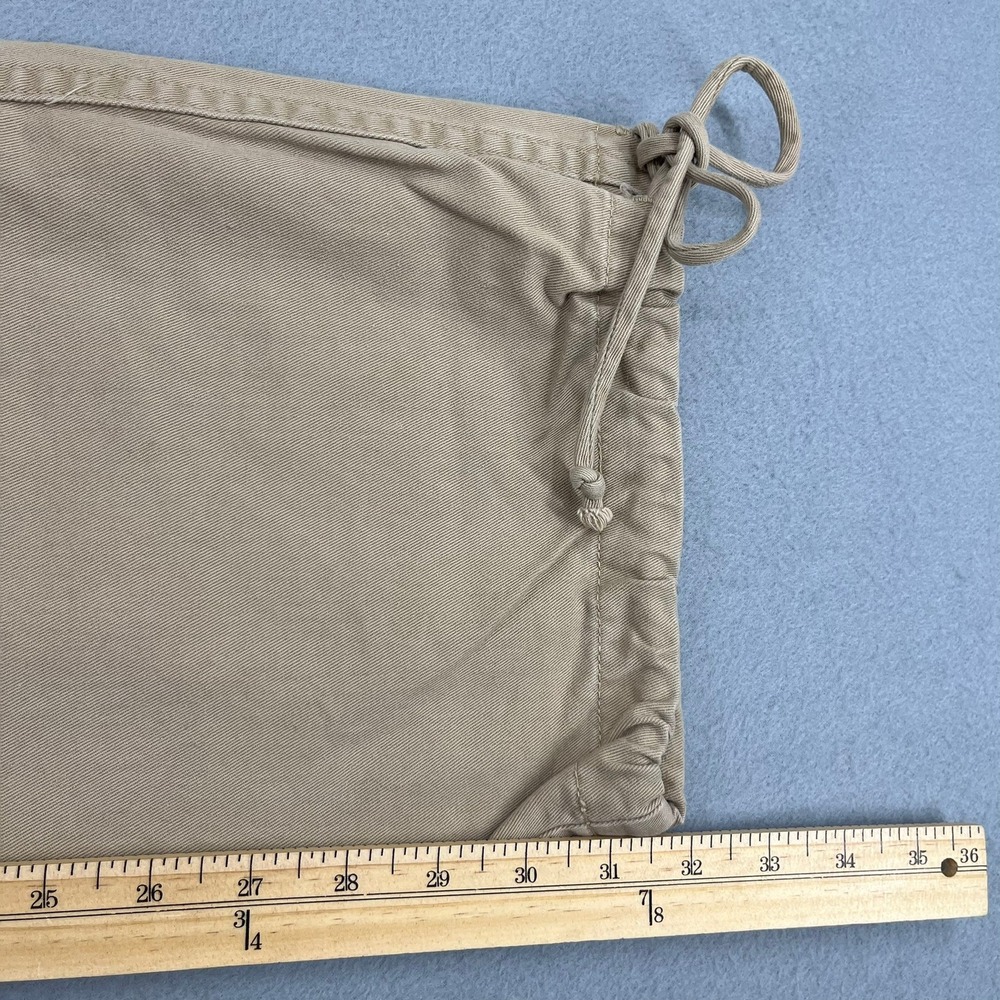 Forever 21 Womens XS Khaki Tan Cotton‎ Wide Leg Cargo Utility Pants Vtg Y2K USA - Picture 6 of 14